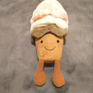 Cute little smiling ice cream plush